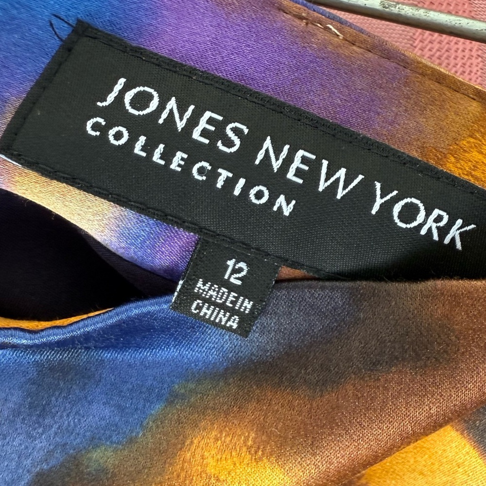 Jones New York Luxury Silk / Cotton Blend Knee-Length Skirt, Never Worn - Picture 2 of 5